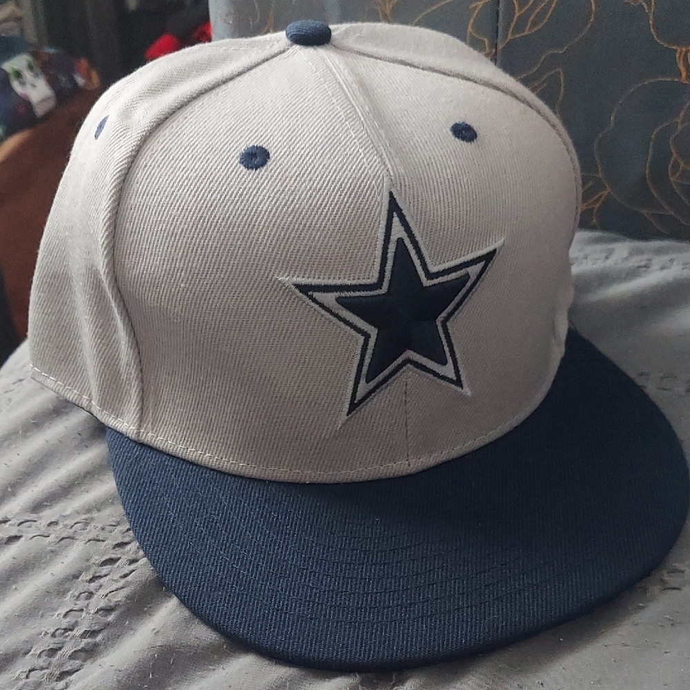New Era Gray and Blue Star Logo Hat